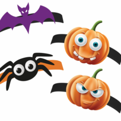 Halloweeni Boo maskid 4tk